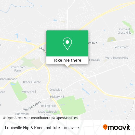 Mapa de Louisville Hip & Knee Institute
