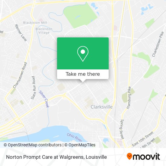 Norton Prompt Care at Walgreens map