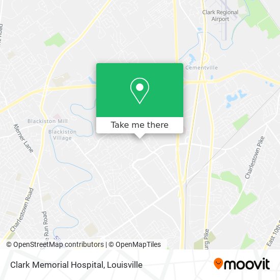 Clark Memorial Hospital map