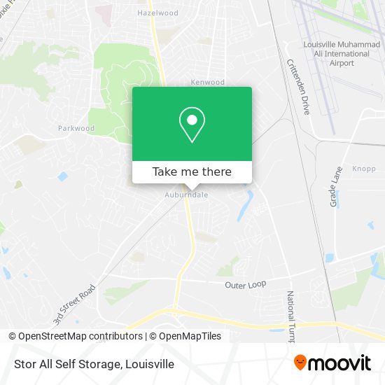 Mapa de Stor All Self Storage