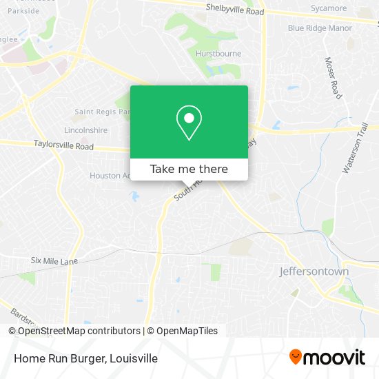 Mapa de Home Run Burger