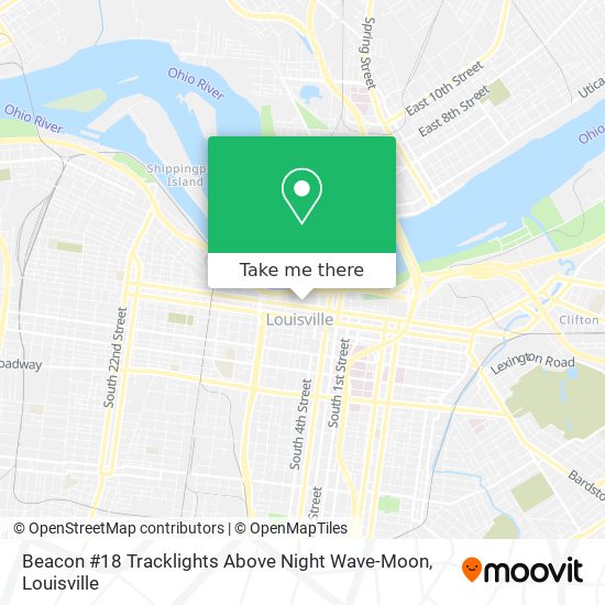 Beacon #18 Tracklights Above Night Wave-Moon map