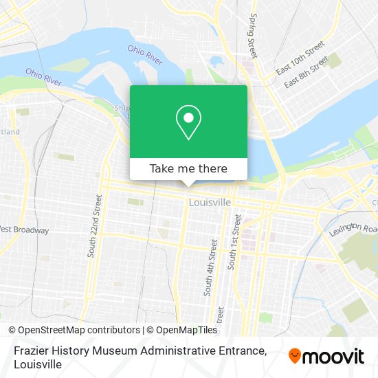 Frazier History Museum Administrative Entrance map