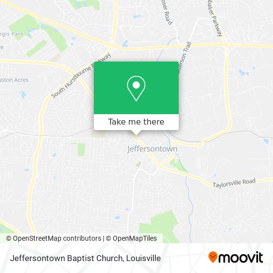Jeffersontown Baptist Church map