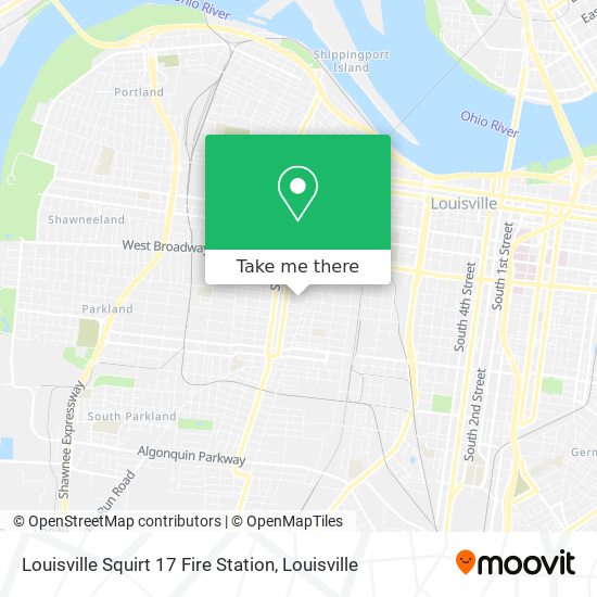 Louisville Squirt 17 Fire Station map