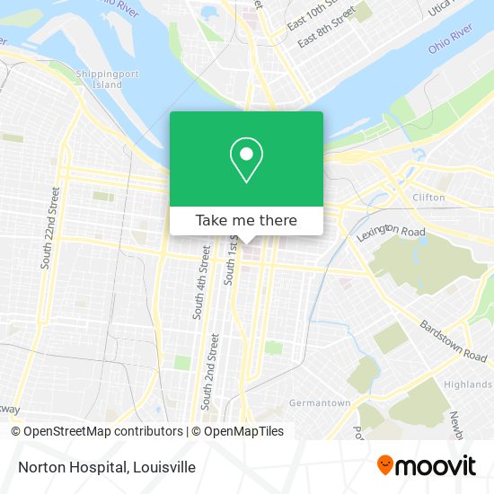 Norton Hospital map