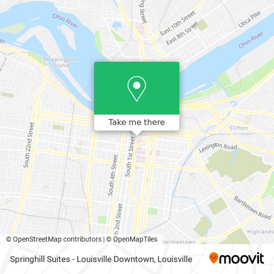 Springhill Suites - Louisville Downtown map