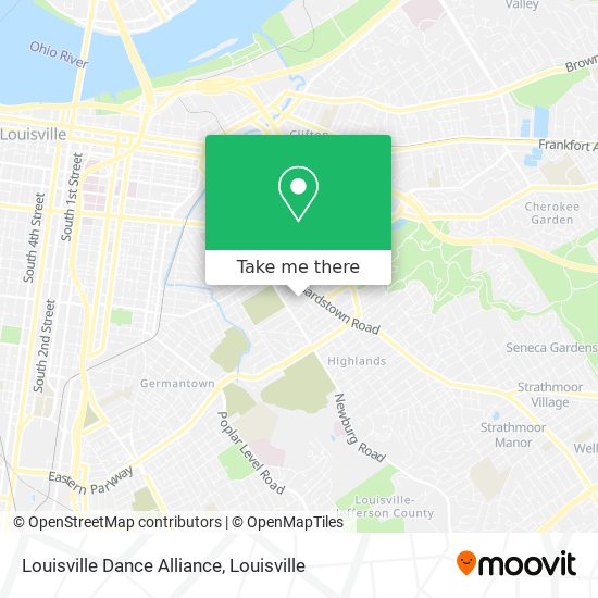 Louisville Dance Alliance map