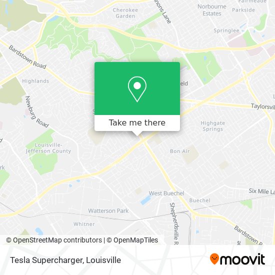 Tesla Supercharger map