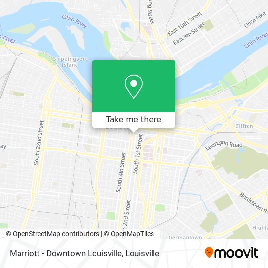 Marriott - Downtown Louisville map