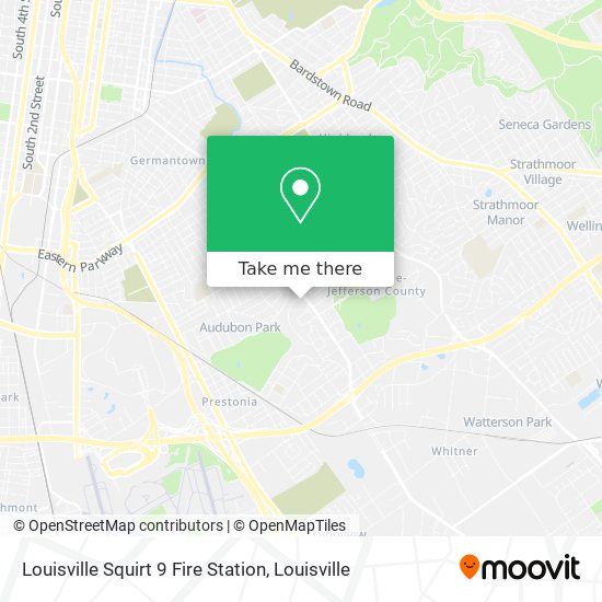 Mapa de Louisville Squirt 9 Fire Station