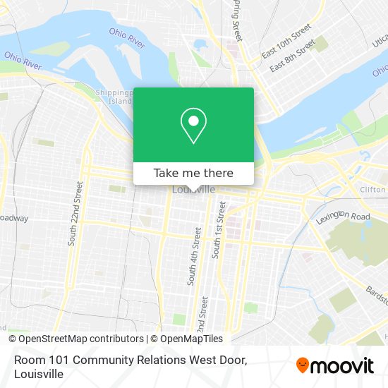 Room 101 Community Relations West Door map