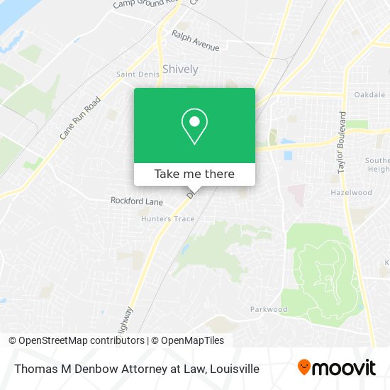 Thomas M Denbow Attorney at Law map