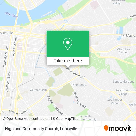 Highland Community Church map