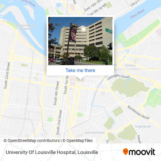 University Of Louisville Hospital map