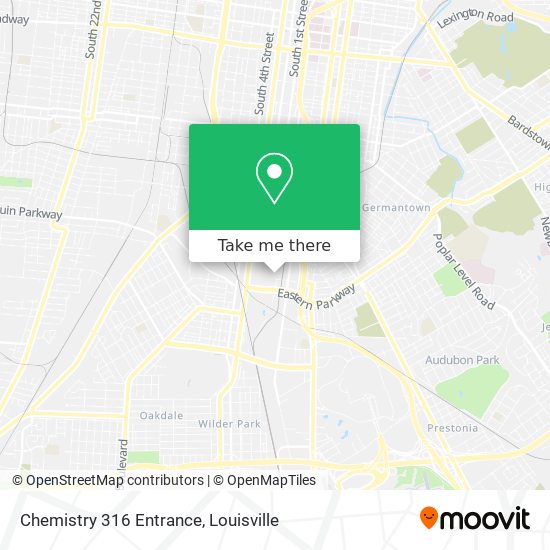 Chemistry 316 Entrance map