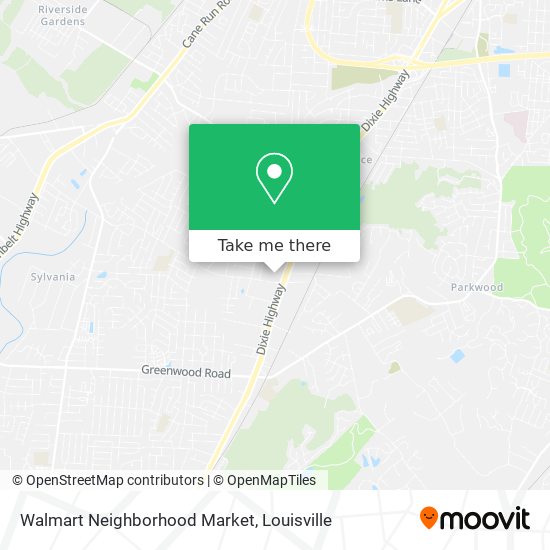 Mapa de Walmart Neighborhood Market