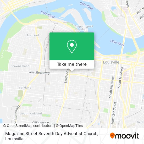 Mapa de Magazine Street Seventh Day Adventist Church