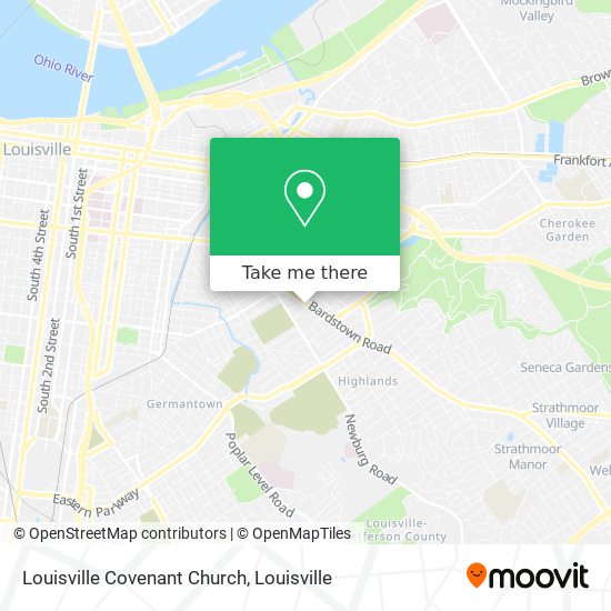 Louisville Covenant Church map