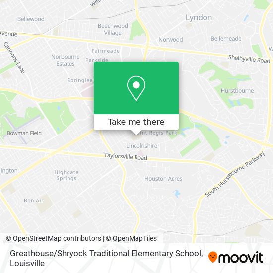 Greathouse / Shryock Traditional Elementary School map