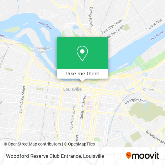 Woodford Reserve Club Entrance map