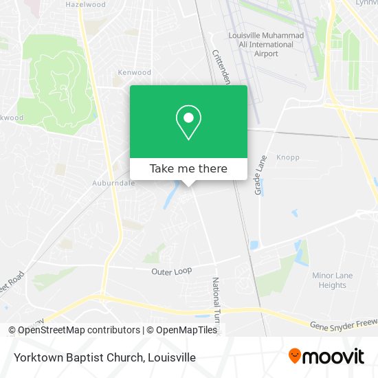 Mapa de Yorktown Baptist Church