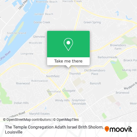 The Temple Congregation Adath Israel Brith Sholom map