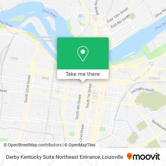 Mapa de Derby Kentucky Suite Northeast Entrance