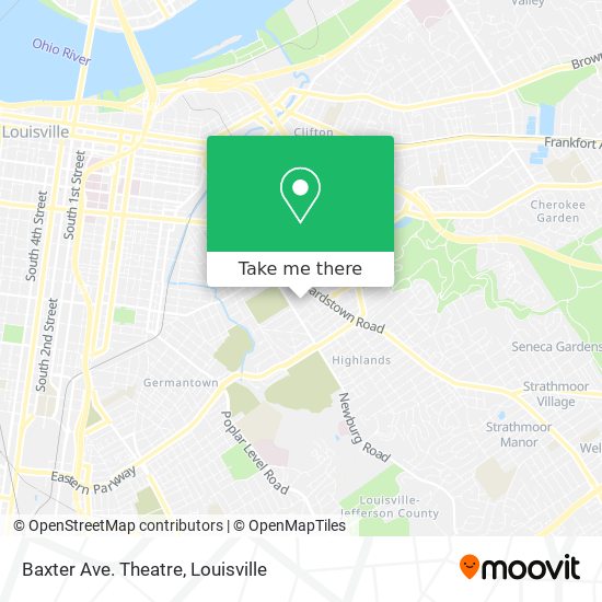 Mapa de Baxter Ave. Theatre