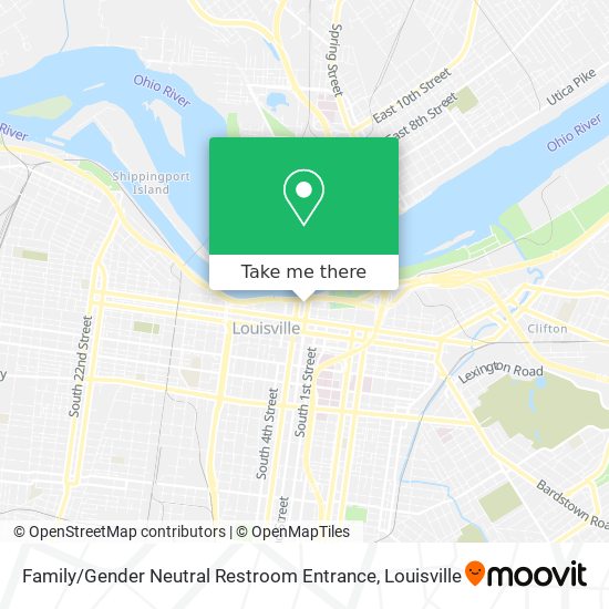 Family / Gender Neutral Restroom Entrance map