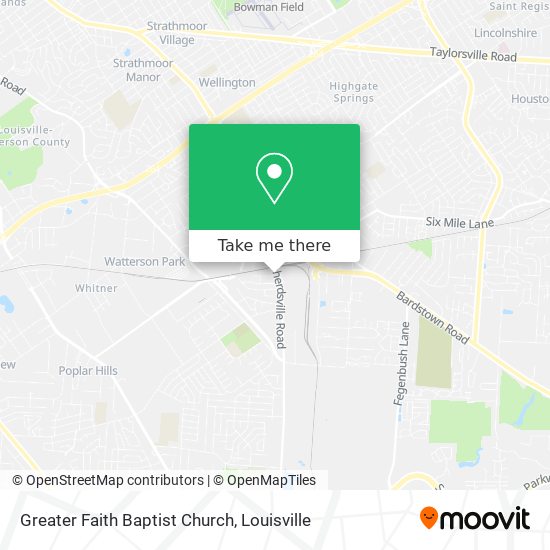 Greater Faith Baptist Church map