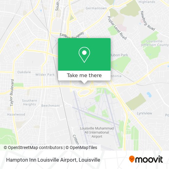 Mapa de Hampton Inn Louisville Airport