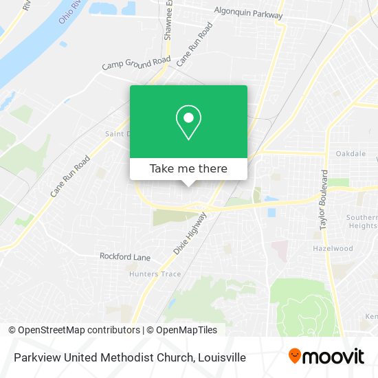 Parkview United Methodist Church map