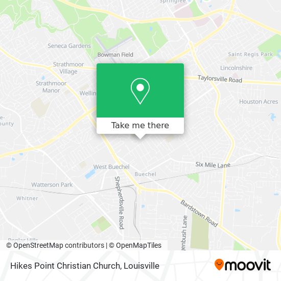 Mapa de Hikes Point Christian Church