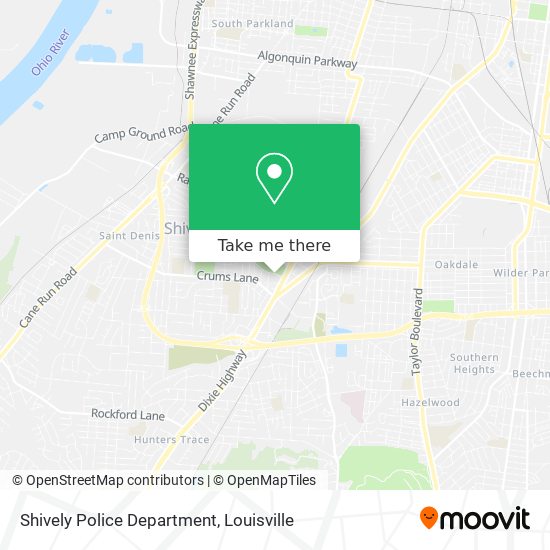 Shively Police Department map