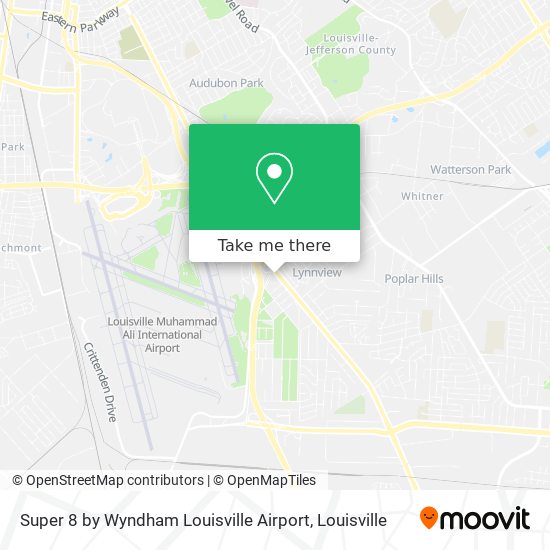 Mapa de Super 8 by Wyndham Louisville Airport