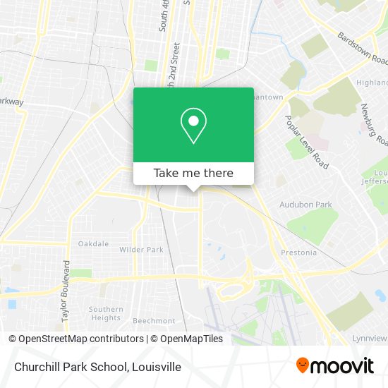 Churchill Park School map