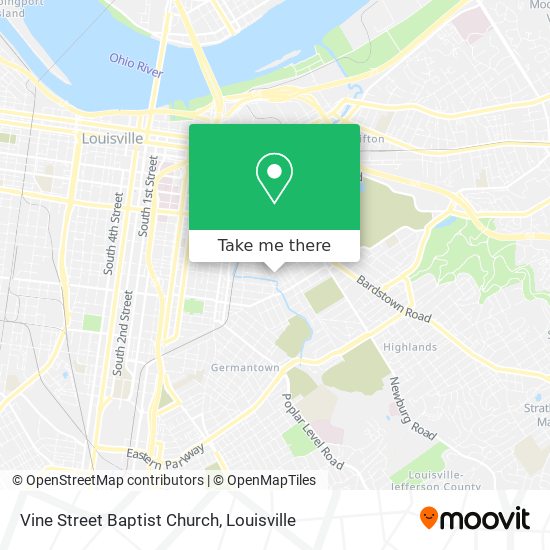 Vine Street Baptist Church map