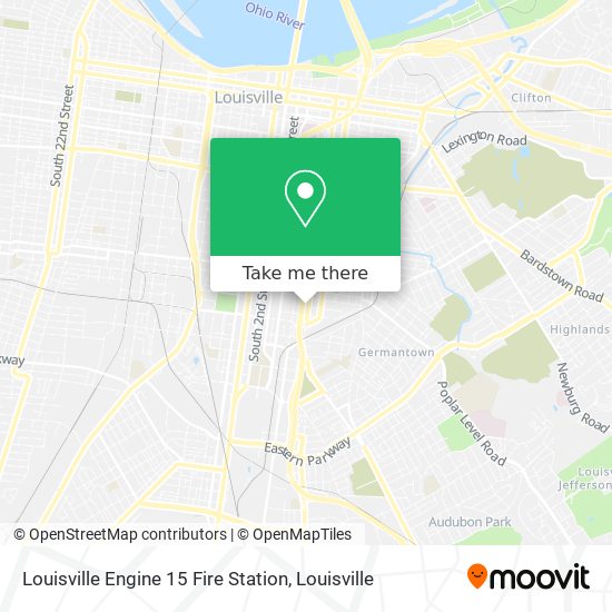 Mapa de Louisville Engine 15 Fire Station