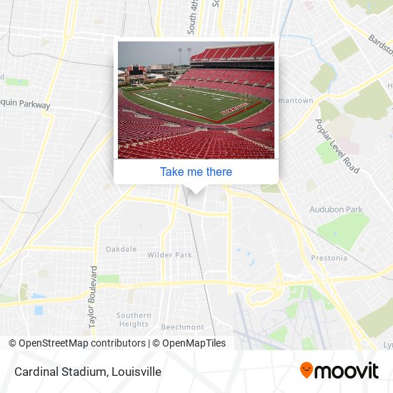 Cardinal Stadium map