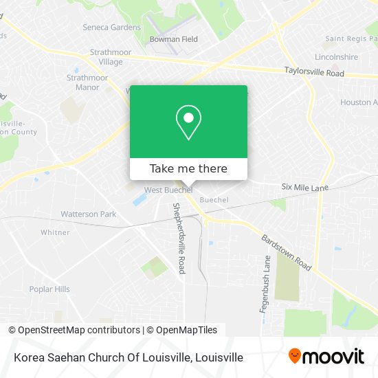 Korea Saehan Church Of Louisville map