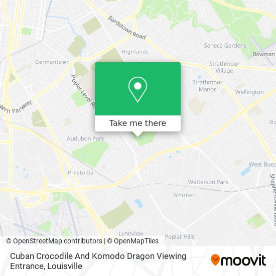 Cuban Crocodile And Komodo Dragon Viewing Entrance map