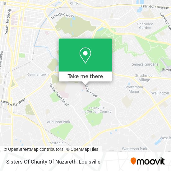 Sisters Of Charity Of Nazareth map