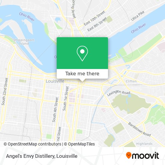 Angel's Envy Distillery map