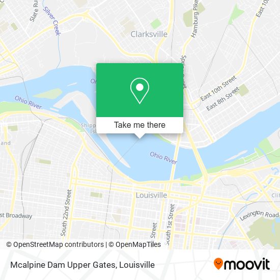 Mcalpine Dam Upper Gates map
