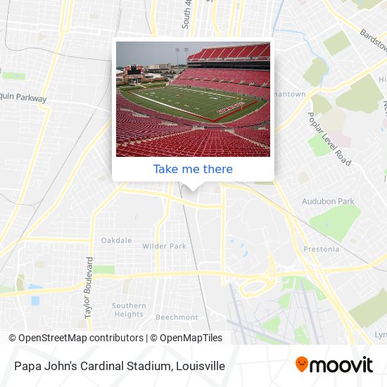 Mapa de Papa John's Cardinal Stadium