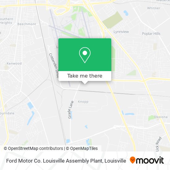Ford Motor Co. Louisville Assembly Plant map