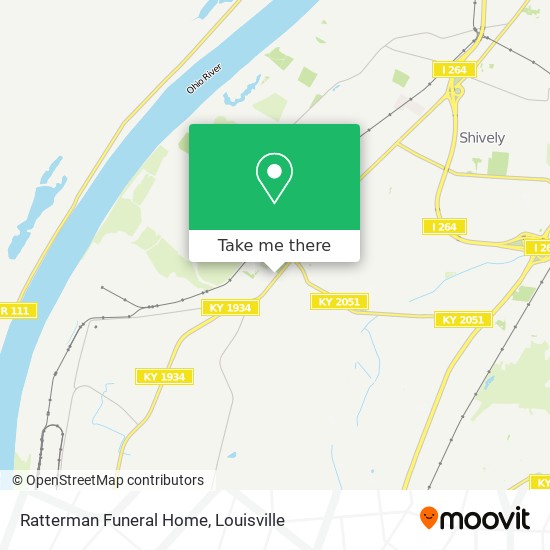 Ratterman Funeral Home map