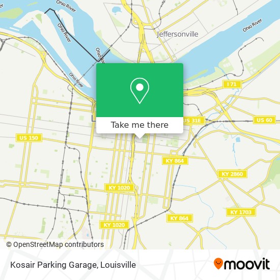 Mapa de Kosair Parking Garage