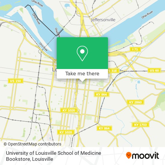 Mapa de University of Louisville School of Medicine Bookstore